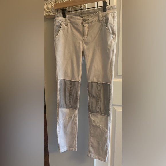 Free People Trousers Utility Gray Twill Pants - Size 2 - Picture 8 of 13